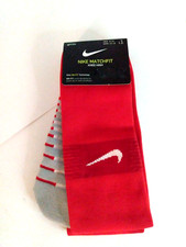 Nike Matchfit Knee High Dri-Fit Soccer Socks Red Men: 8-12 Women: 10-13