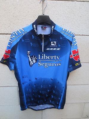 Maillot Cycliste LIBERTY SEGUROS - Tour 2004 - Alberto Contador - Taille 5 - Occasion