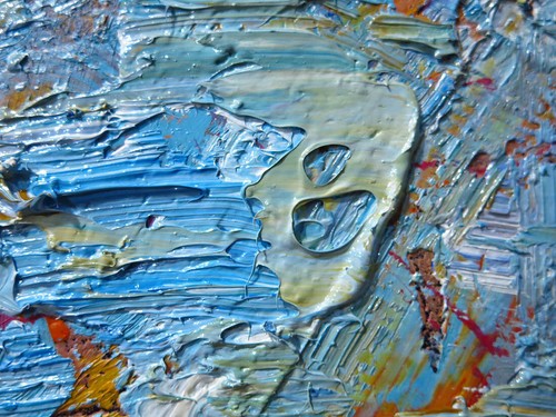 36 x 18" ORIGINAL OIL█PAINTING█IMPRESSIONIST█ARt SIGNED CITY BUILDINGS '24 NYC - Picture 9 of 23
