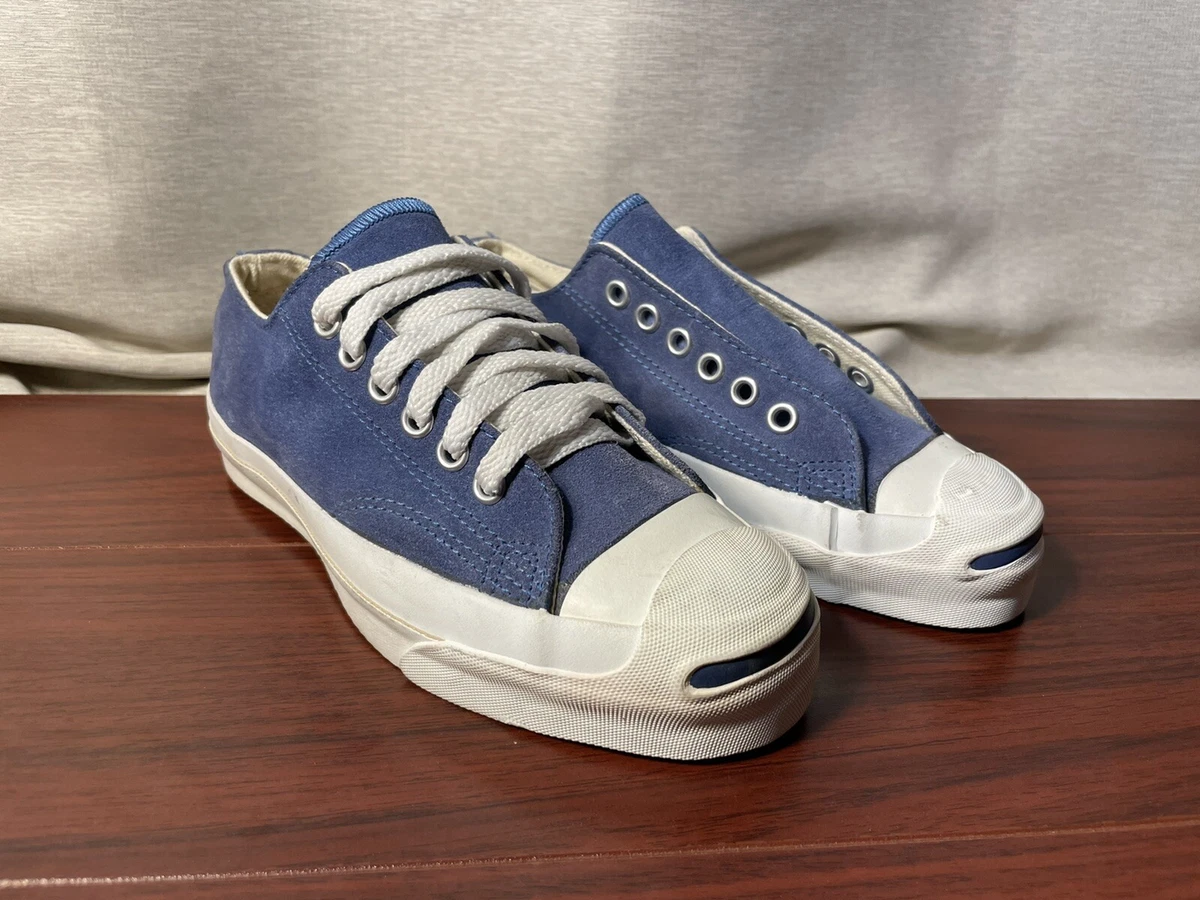 Vintage Converse Mens 3.5 JACK PURCELL Blue Periwinkle Suede USA
