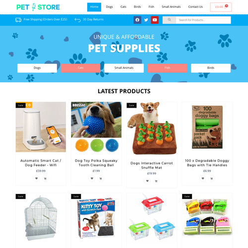 Pet Dropshipping site Earn a Passive Domain Name & 1st