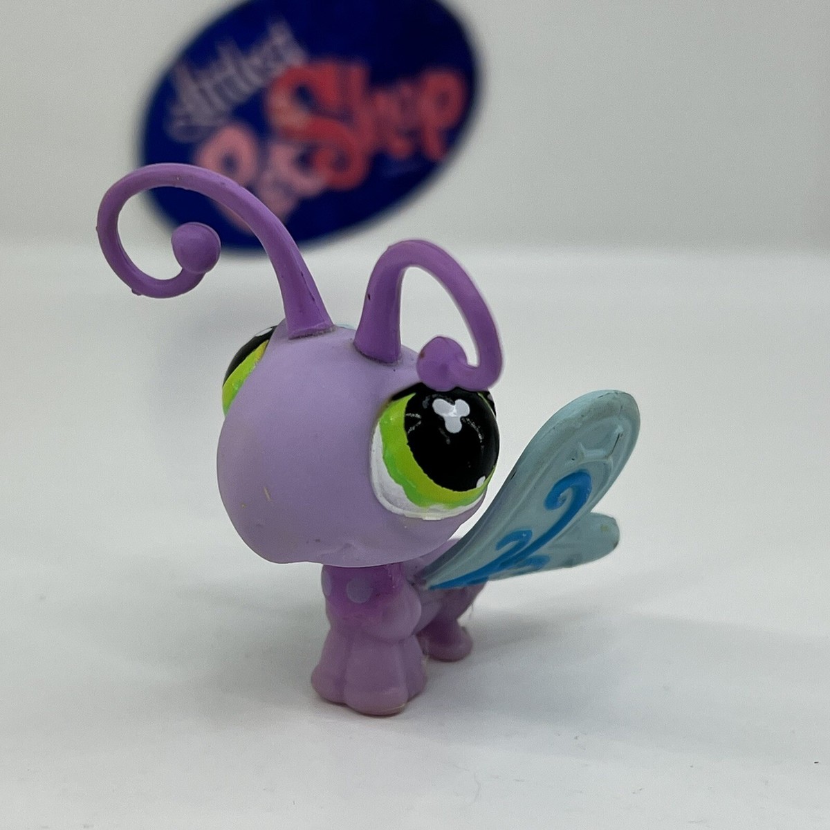 Lot De 2 Figurines Littlest Pet Shop – Poisson Et Insecte – Vintage Hasbro