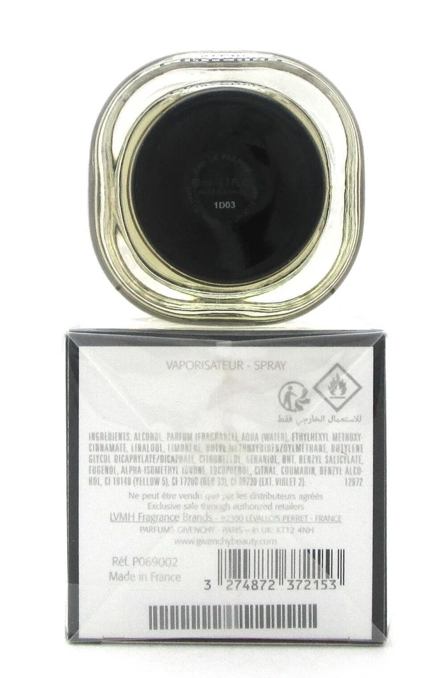 Perfume L'interdit de Givenchy 2,7 oz. Eau de Parfum Spray Nuevo en Caja Sellada Foto 3 de 4