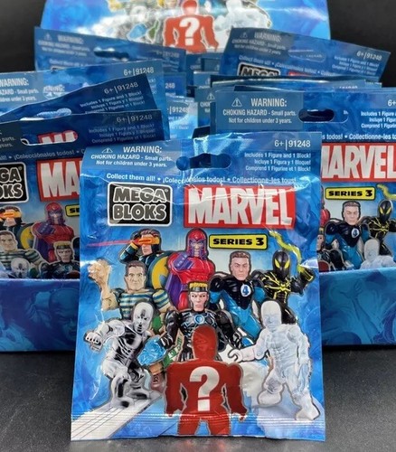 2011 Marvel Mega Bloks Series 3 Blind Bags AT RANDOM SEALED 1 Pack 91248 Multip