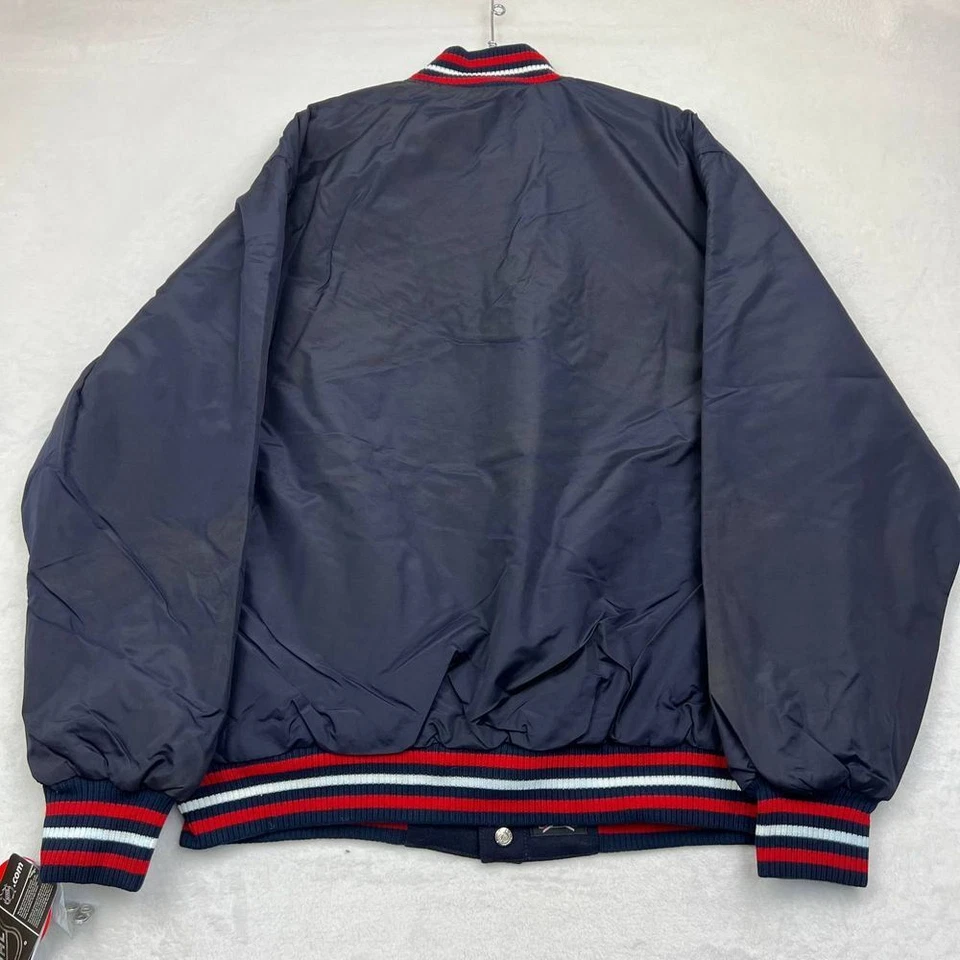 Vintage Montreal Canadiens Varsity Jacket Men XL Navy Blue JH Design Reversible - Image 4 of 4