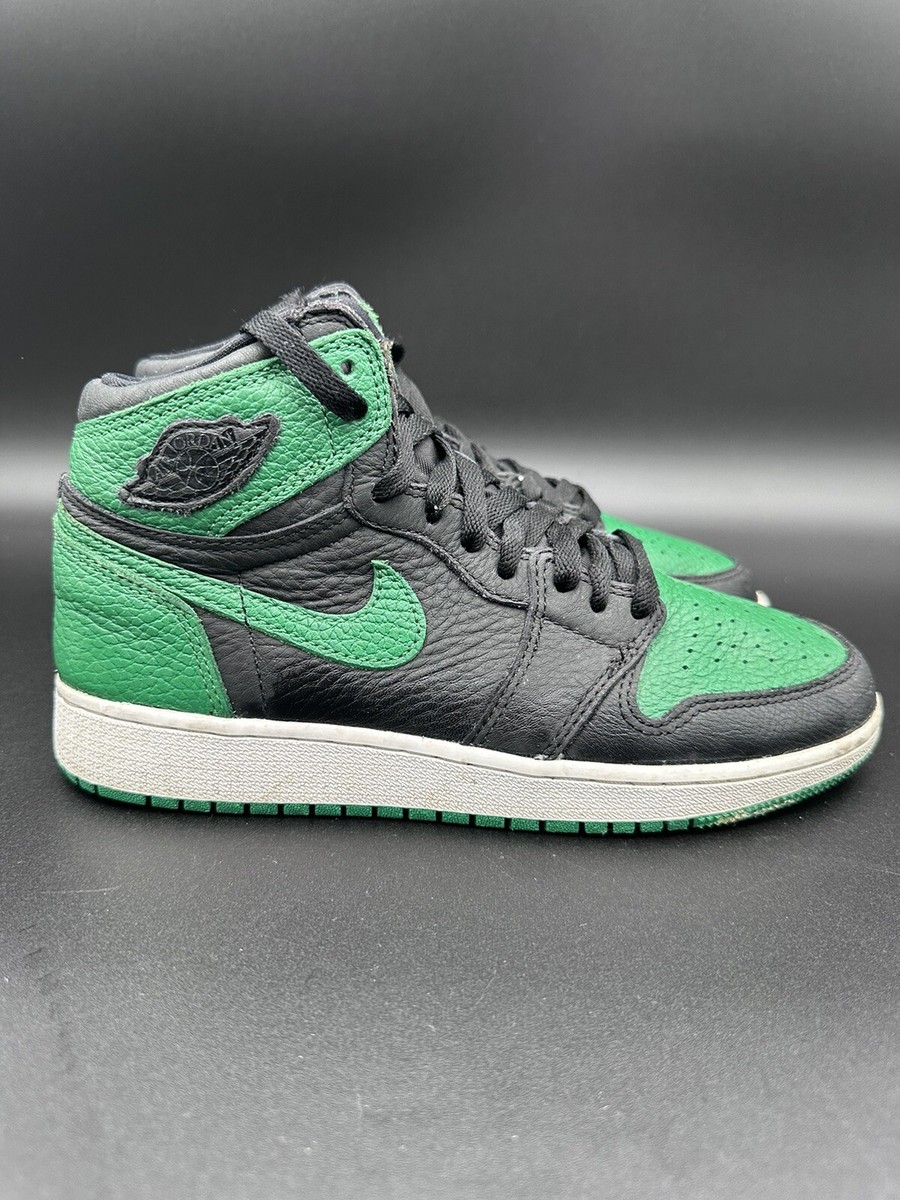 Nike Jordan 1 Retro High Pine Green Black 2.0 GS, Size 5Y | eBay