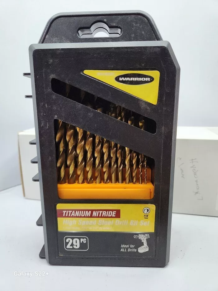 118 Tip Titanium Index Drill Bit Set with Cutdown Shanks 29