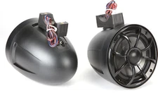 Wet Sounds RECON 6 POD-BG 6.5" Tower Speakers, Black Open Grille