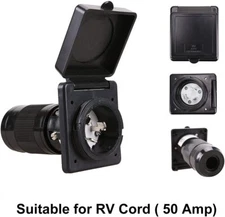 50A 125V Power Inlet Receptacle RV Power Twist Lock Inlet Marine Shore power
