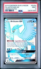 PSA 9 Articuno GX SV54/SV94 Hidden Fates Pokemon 2019