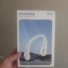 Bladeless Hanging Neck Fan – USB Rechargeable, Portable, Silent Cooling Fan for