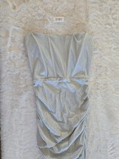 Women's Forever 21 Silver Midi Tube Dress Size Medium!