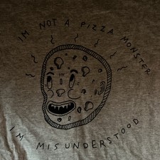 T-shirt Pizza, Monster, grande. Sindrome dell'aceto horror Vhs fuori produzione rara. Cult