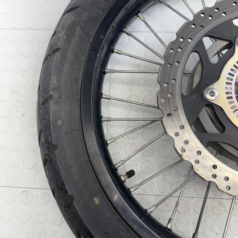 21-25 Kawasaki KLX300 OEM roda traseira aro cubo raios rotor pneu reto OEM - Imagem 3 de 4