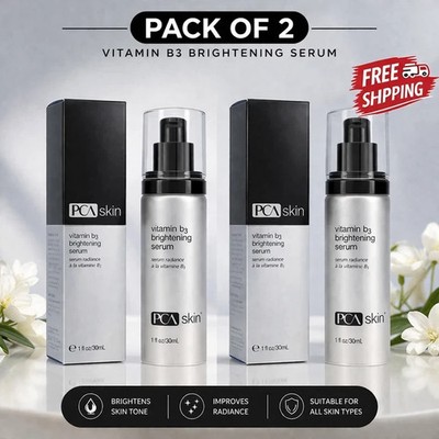 PCA Skin Vitamin B3 Brightening Serum 1 oz -30ml Pack of 2