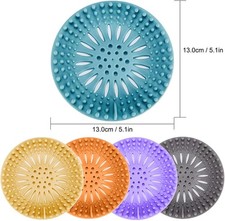 1, 2, 5 PACK HAIR TRAP SHOWER BATH HOLE WASTE CATCHER STOPPER DRAIN SINK STRAINE