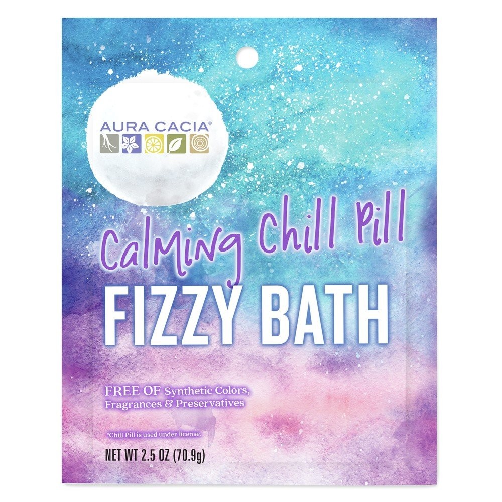 Aura Cacia Fizzy Bath Успокаивающая таблетка от холода 25 унции порошка 1990₽