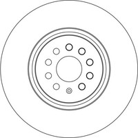 Trw Bremsscheibe DF6771S FüR Audi Skoda Vw