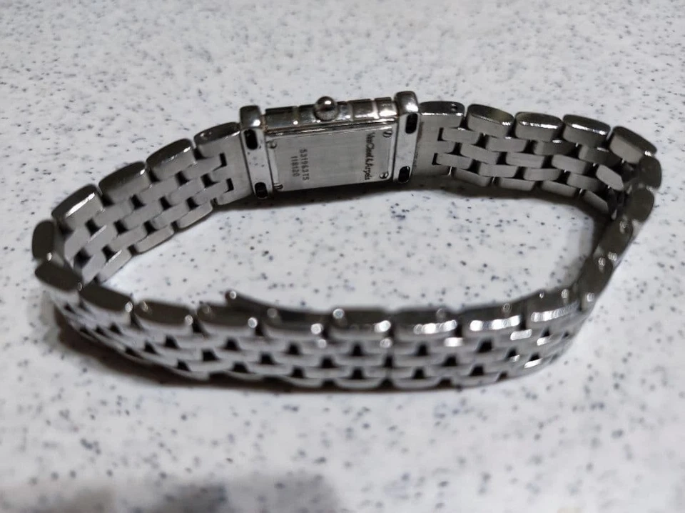 Reloj Van Cleef Arpels Fachada 16 cm 6,3 pulgadas Elegante Lujo Raro Damas Esfera Negra Foto 2 de 4