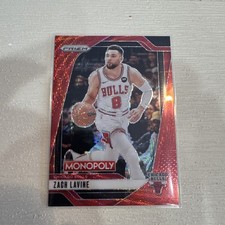2024-25 Prizm Monopoly Zach LaVine Red Wave #10 Bulls