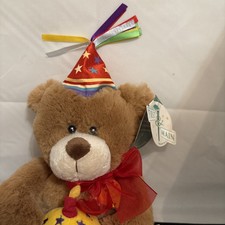 First and Main Teddy Bear Plush Happy Birthday with Tags