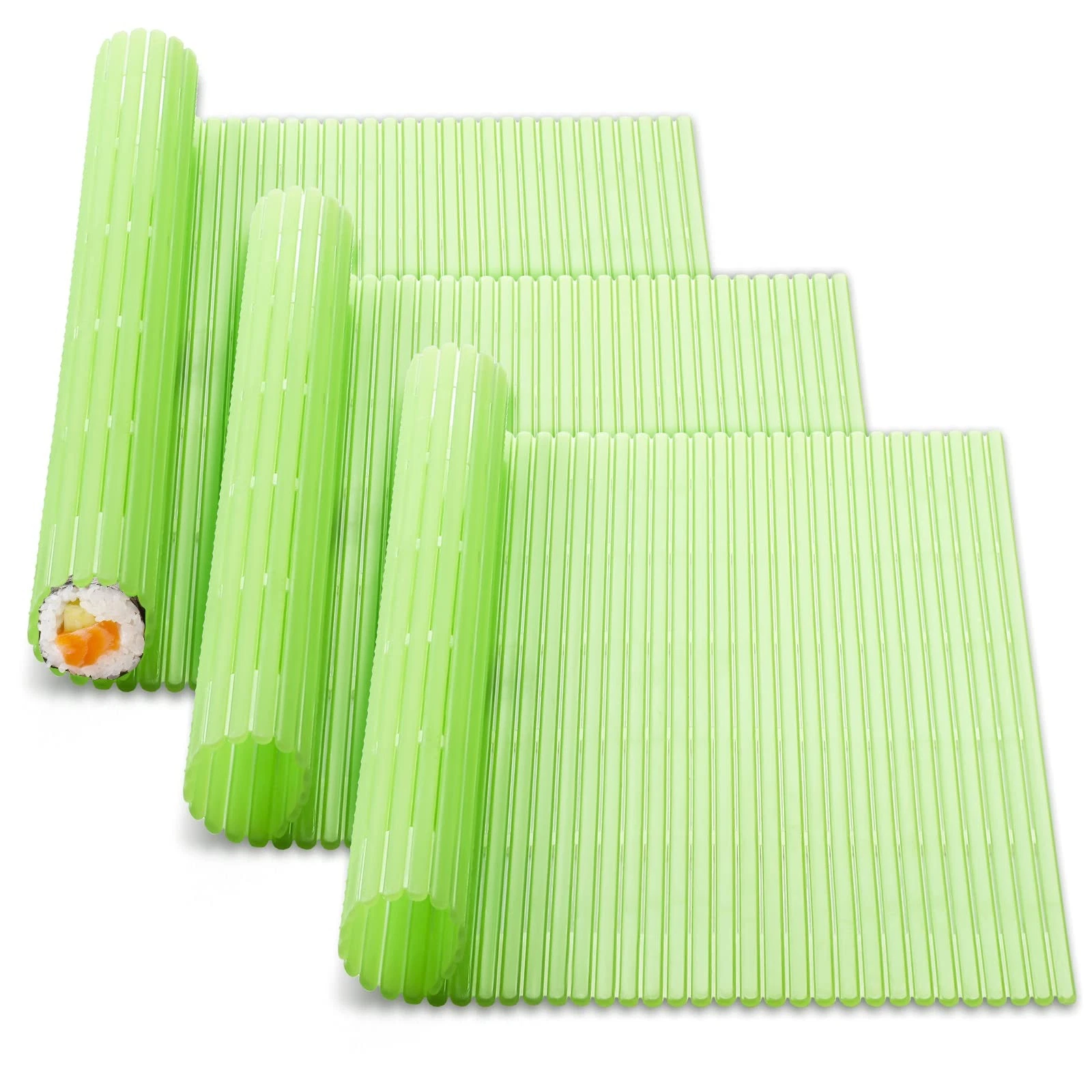 Hoolerry 3 Pieces Kitchen Sushi about 9.06 x 8.27 x 0.16 inches, Green
Opens in a new window or tab