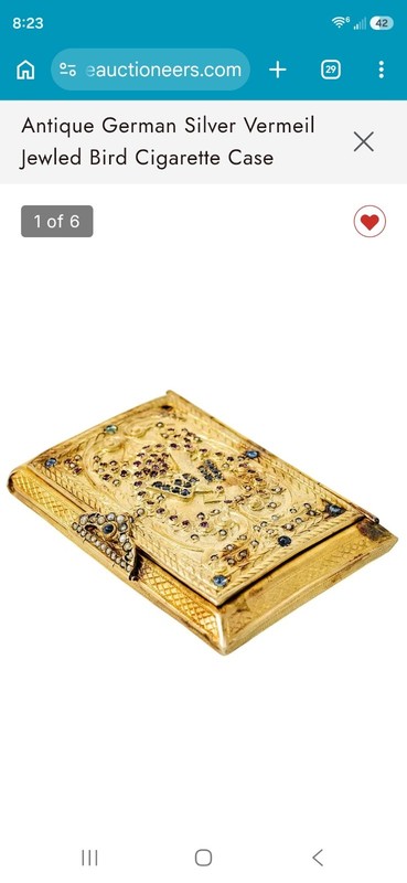 Antique German Cigarette Case