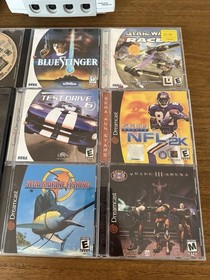 Sega Dreamcast Console Bundle w/ Games - Tested; 1 Controller Not Working