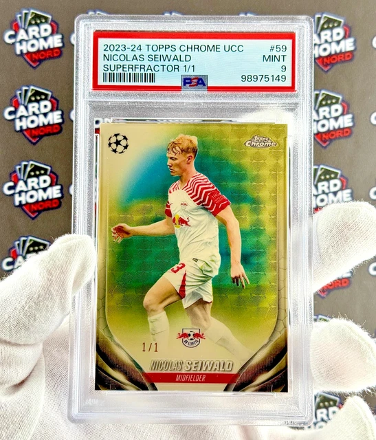 Nicolas Seiwald 1/1 SuperFractor PSA 9 59 - 2023-24 TOPPS Chrome UCC