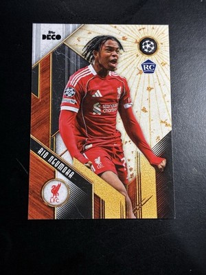 Topps 2025 Deco UEFA Club Competitions Rio Ngumoha RC Insert L'Nouvel Esprit