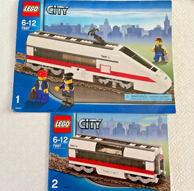 Lego City Train 7897 - Complete with box, manuals and EXTRA TRACK
