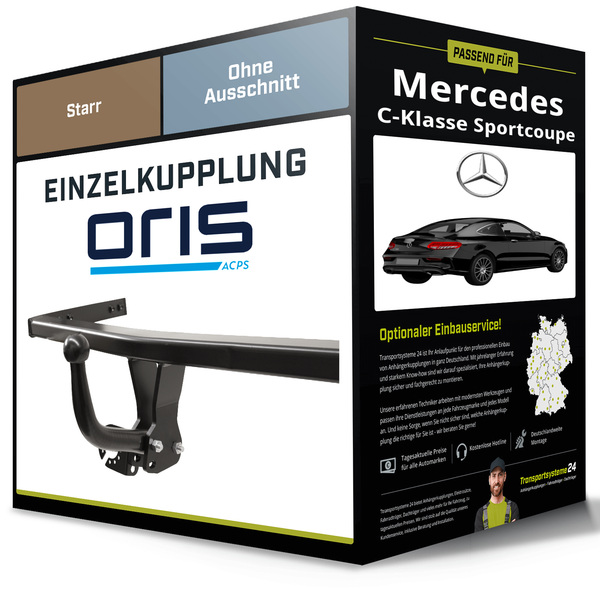 Starre AnhäNgerkupplung für Mercedes C-Klasse Sportcoupe 11- Typ C204 Oris NEU-image