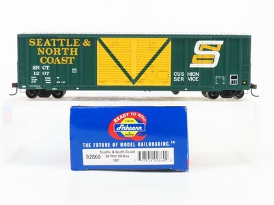 HO Scale Athearn 92860 SNCT Seattle & North Coast 50' Double Door Box Car #1207