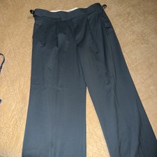 Everlane Women’s Wide Leg Dress Pants S 10 Blue High Rise Pleated Pockets JJ875