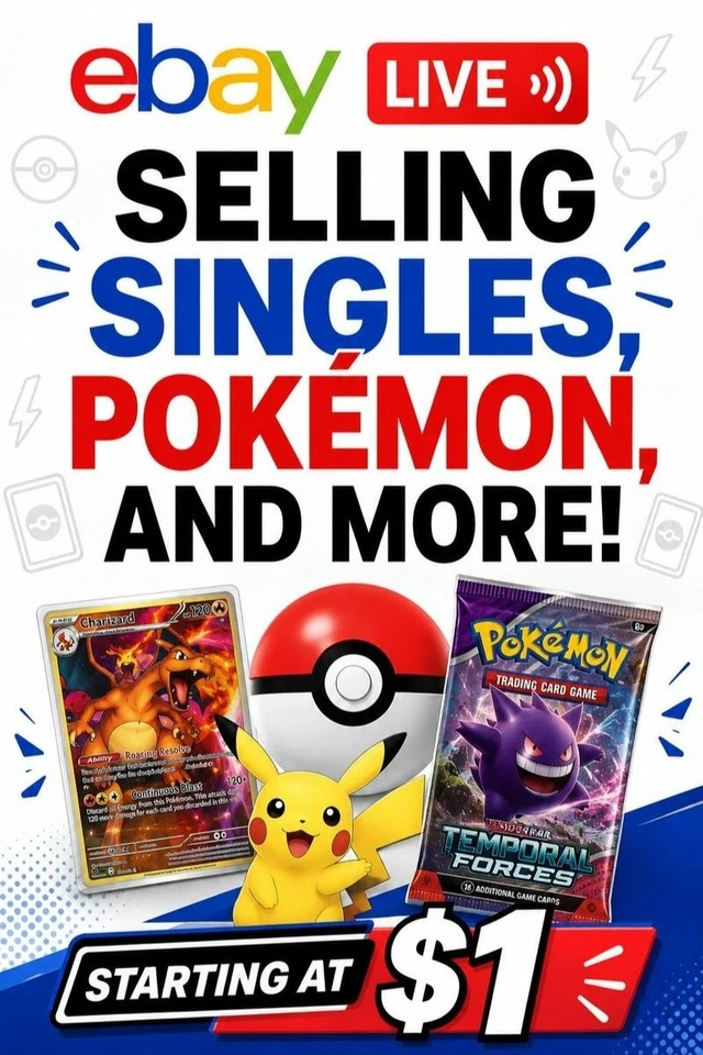 Pokemon Singles and Packs Starting at $1!