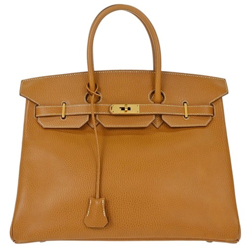 Hermes Natural Ardennes Birkin 35 Handbag 14 ◯Y 188779