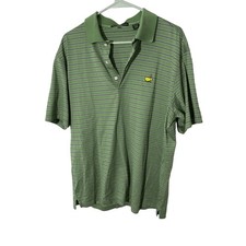 Master's Collection Augusta National Flag Men's Striped Polo Golf Sportswear