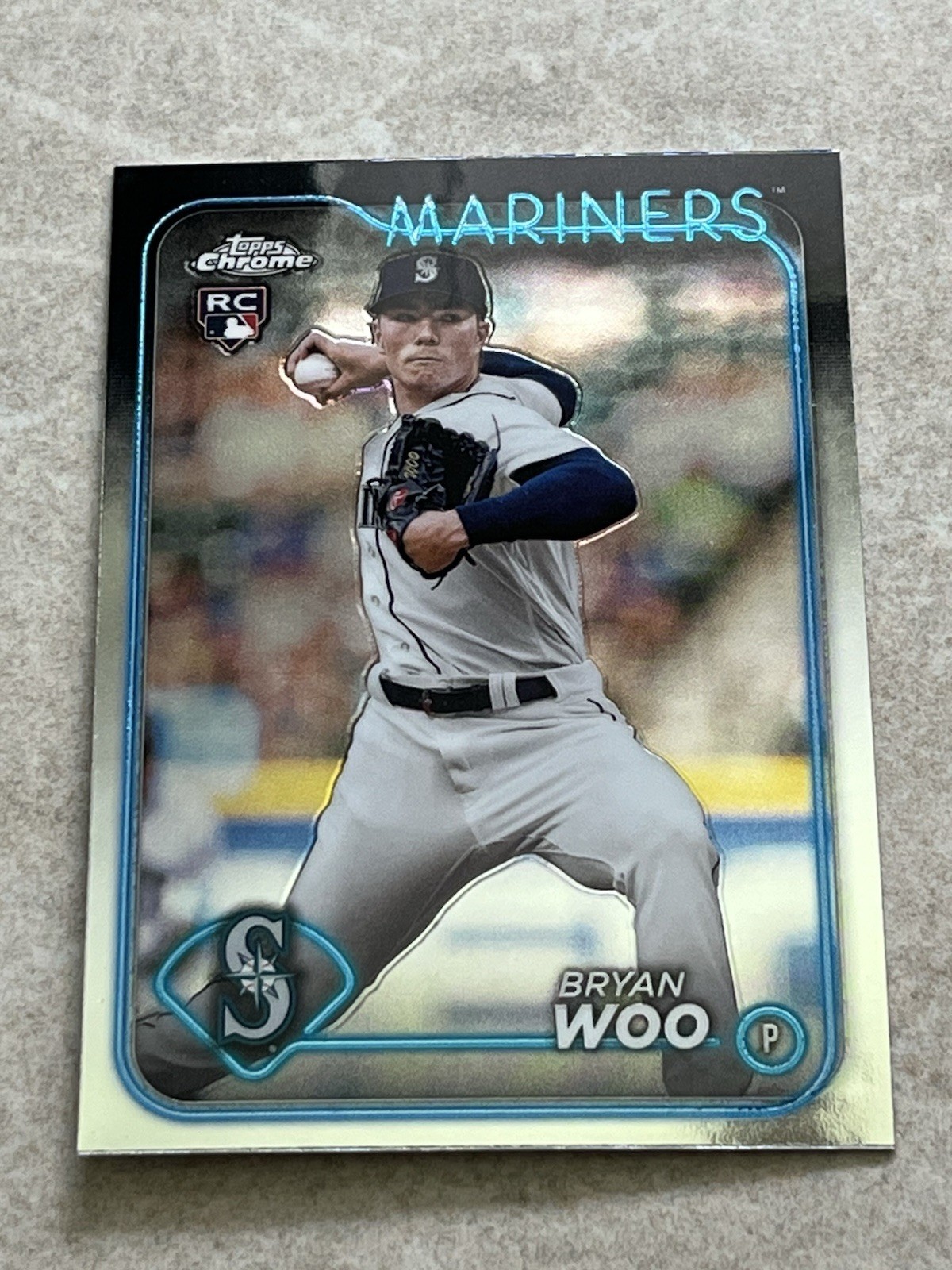 2024 Topps Chrome #172 Bryan Woo RC Rookie MLB Seattle Mariners