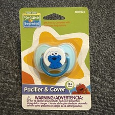 Sesame Street Pacifier Baby Big Bird Yellow Silicone Pacifier BPA Free 0