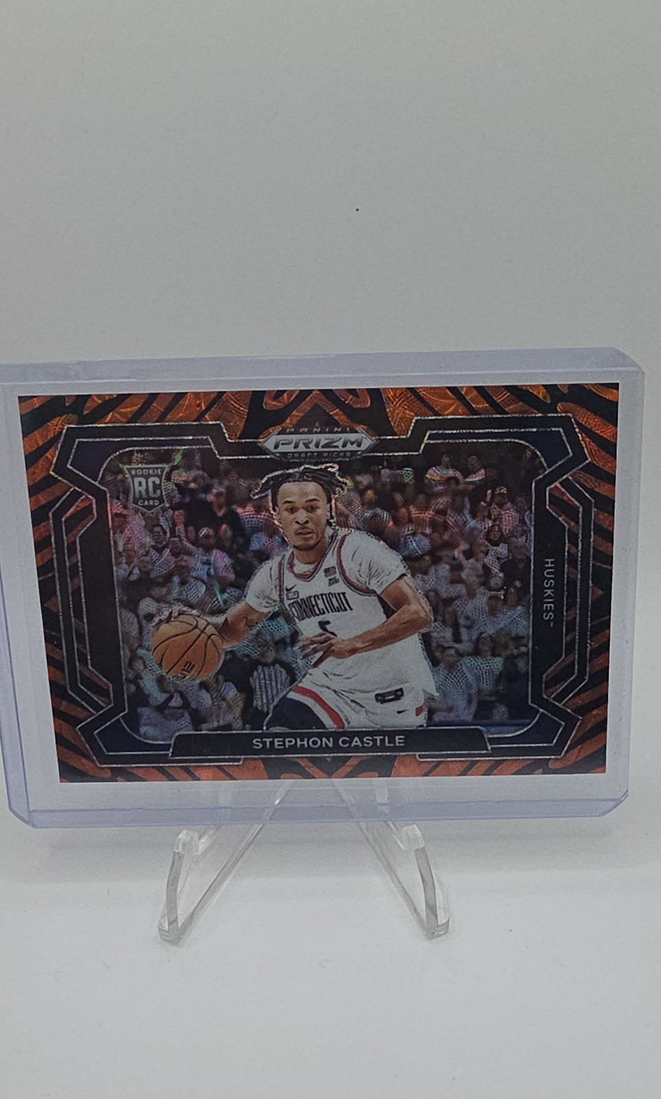 2024-25 Panini Prizm DP - Stephon Castle #17 Tiger Stripes Prizm Variations (RC)
