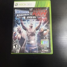 Microsoft Xbox 360 Smack Down Vs Raw 2011 Disc Game w/ Case & Manuel Works*