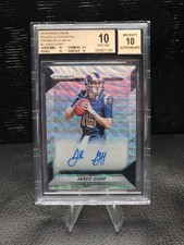 Jared Goff 2016 Panini Prizm Blue Wave Rookie Auto /149 PRISTINE BGS 10 POP 3 RC