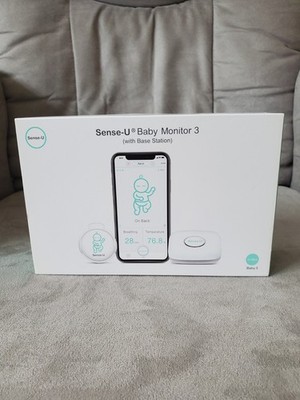 Sense-U Baby Monitor 3: Breathing Movement, Body Temperature, Rollover, NEW