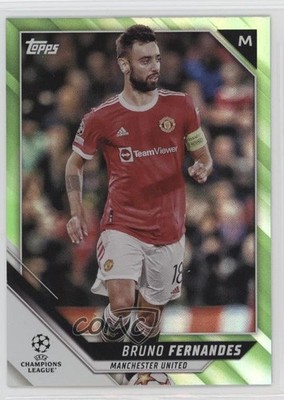 2021 Topps UEFA Champions League Neon Green Foil /199 Bruno Fernandes #78 0h8t