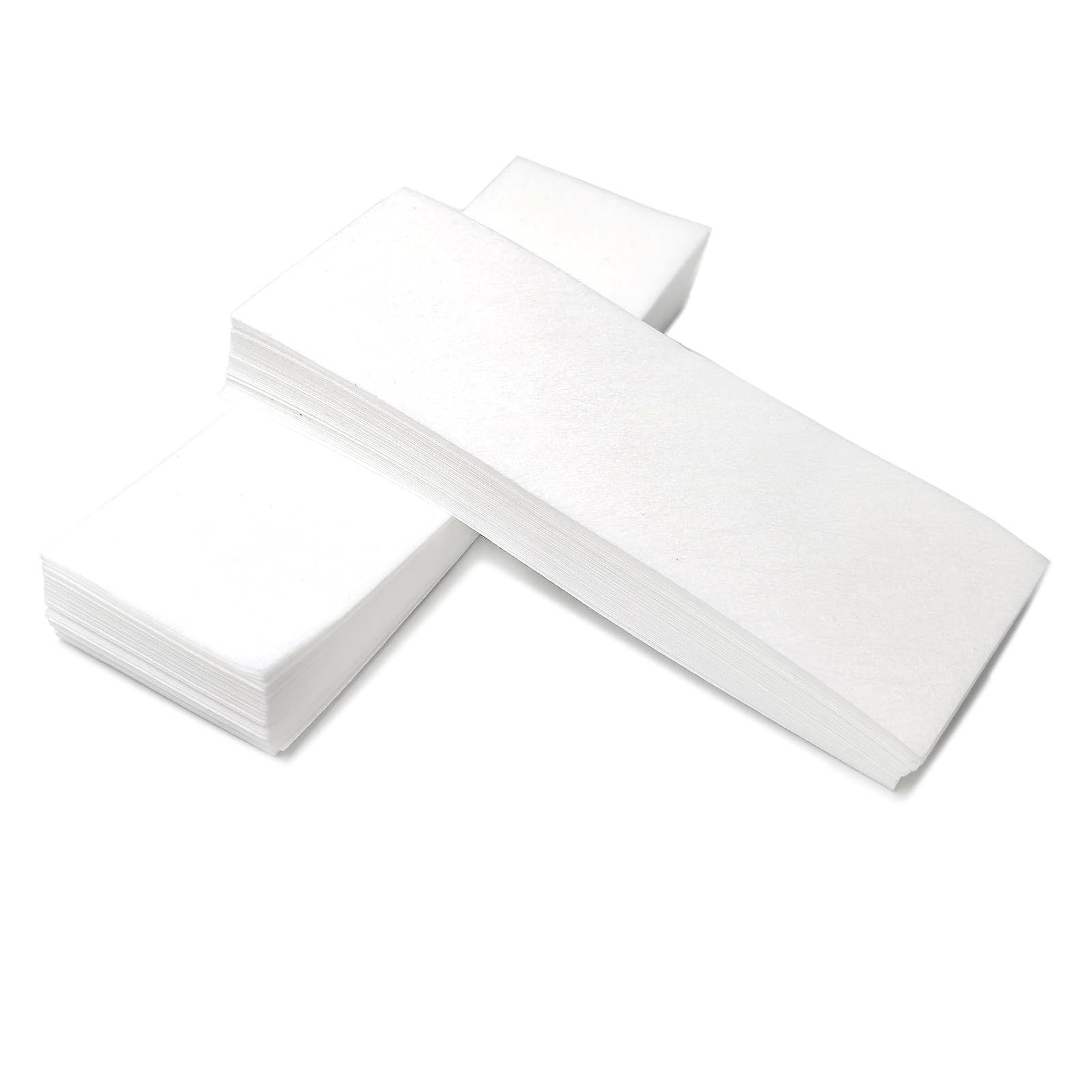 CrestHaven 100Pcs Professional Non Woven Bikini & Facial Wax Strips Soft Wax