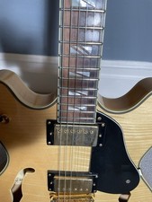 Washburn HB35N 335 Hollowbody Electric Guitar Natural Highly Figured / Flame Top