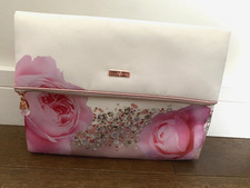 Ted Baker Unused Ivory and Pink Large Toiletries/Wash Bag