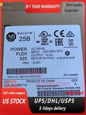 ALLEN BRADLEY 25B-D010N114 PowerFlex 525 VFD, 480V AC, 3-ph, 10.5A, 4kW 5HP