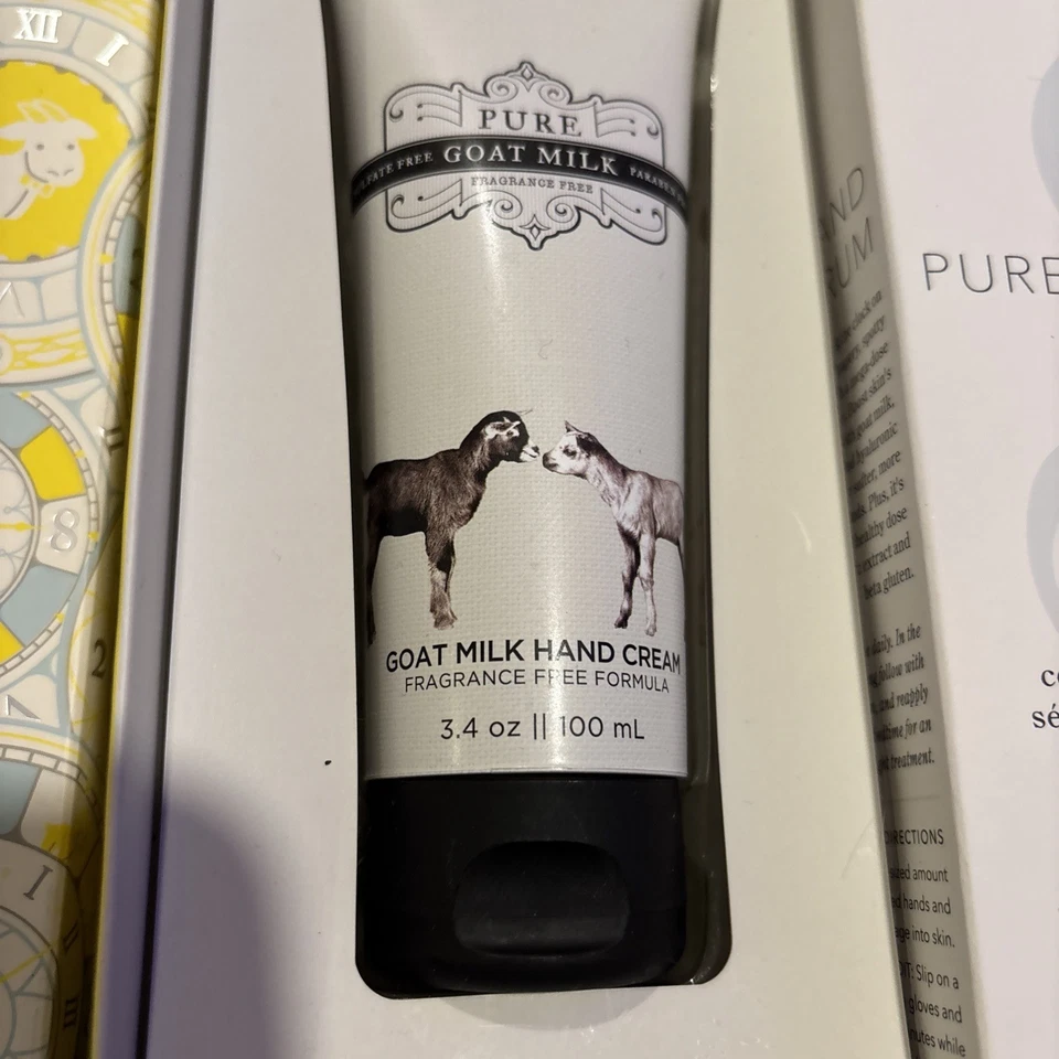Beekman 1802 Pure Goat Milk Gift Set Hand Cream Cuticle Serum Nail File New - Imagem 4 de 4