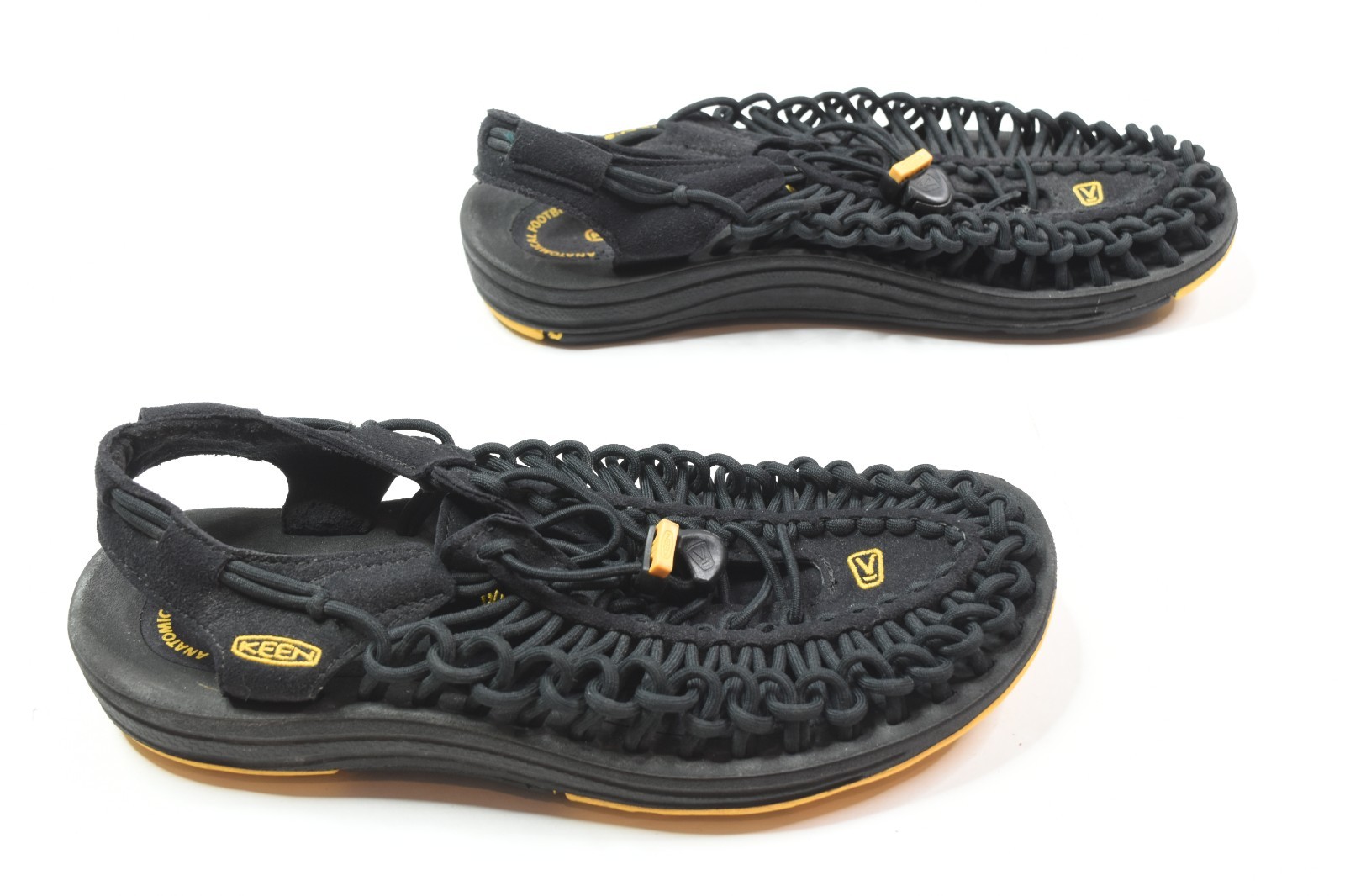 KEEN Kenn UNEEK Sandali Uomo 7 Nero Cordoncino Slip On Elasticizzati Leggeri Outdoor